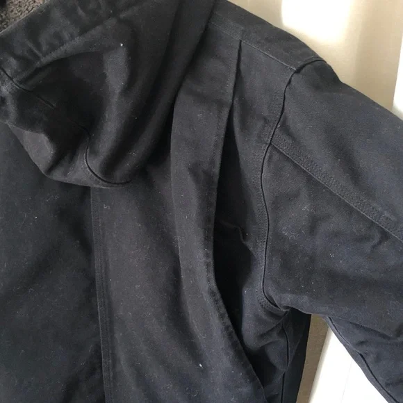 MEN'S SHERPA-LINED UTILITY JACKET - RELAXED FIT - WASHED DUCK - Picture 9 of 12